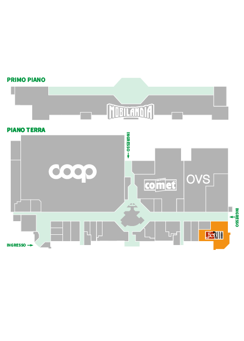 Centro Commerciale Euro Torri | Ristorante self service Rita | dove siamo dentro al centro