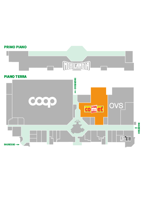 Centro Commerciale Euro Torri | Comet | dove siamo dentro al centro