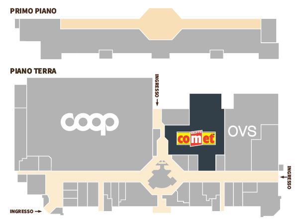 Centro Commerciale Euro Torri |  COMET | dove siamo dentro al centro