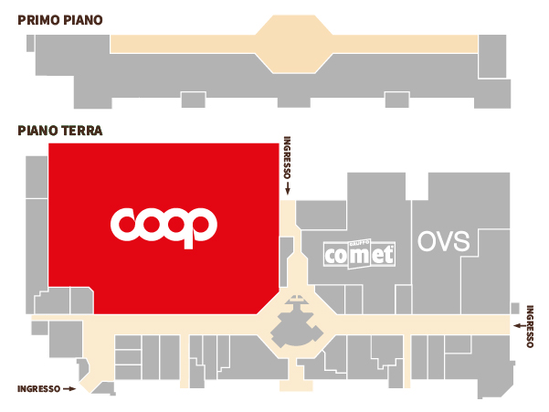 Centro Commerciale Euro Torri | COOP SUPERSTORE Meridiana | dove siamo dentro al centro