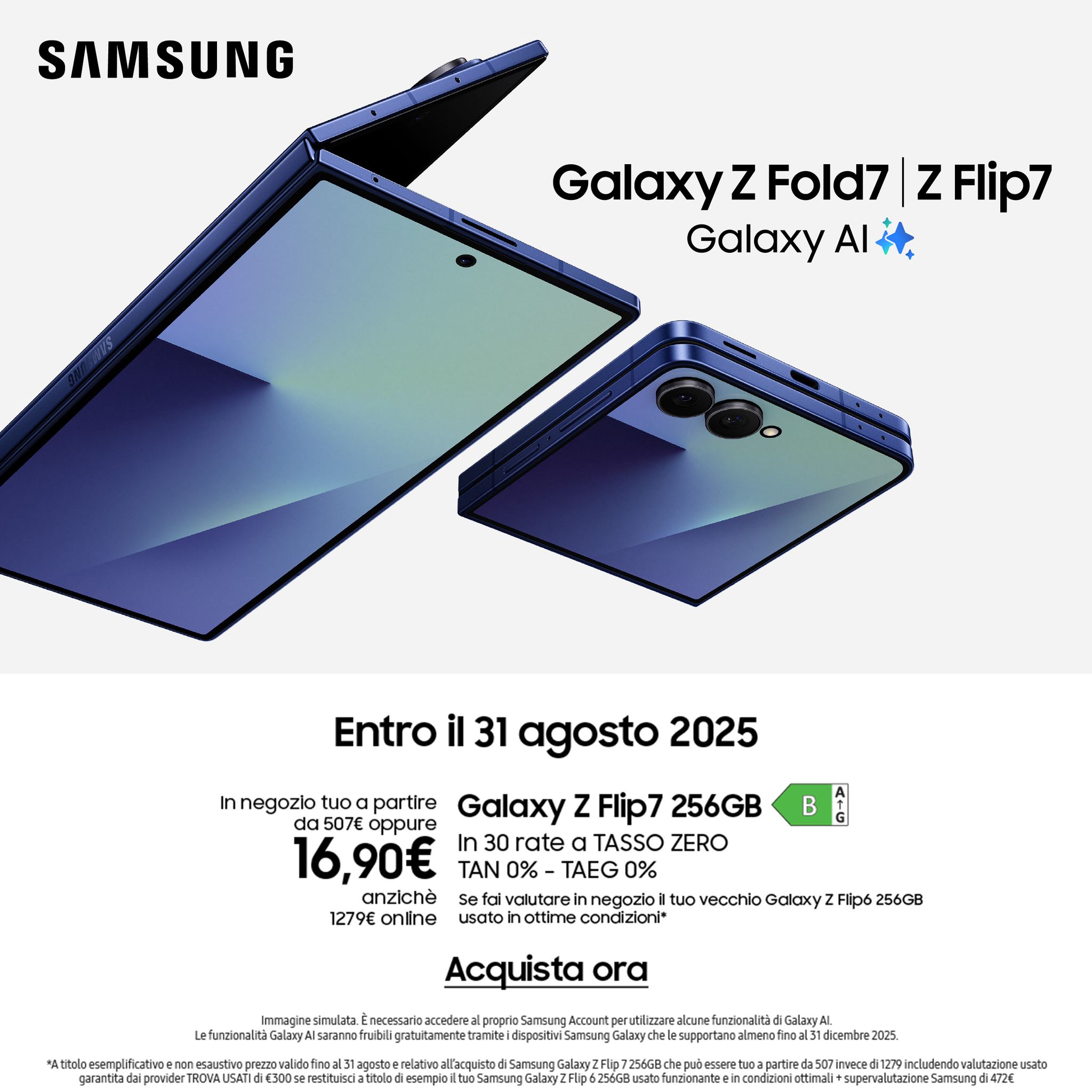 Centro Commerciale Euro Torri | Promozione: Da Comet sono arrivati i nuovi Samsung Galaxy Z Fold7 e Z Flip7!